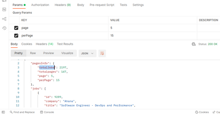 A screenshot of API with Postman